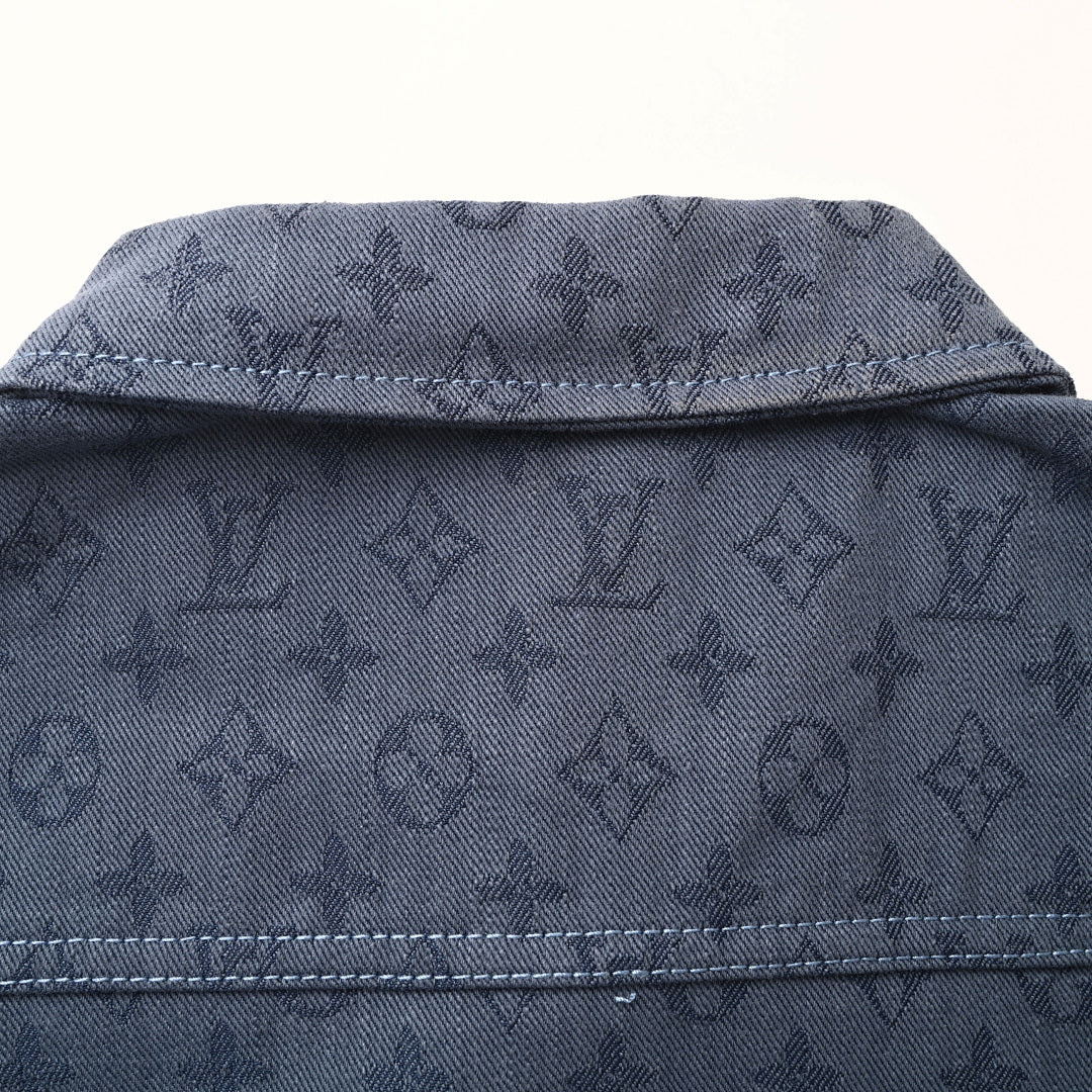 Louis Vuitton LV Monogram Jacquard Denim Trucker Jacket
