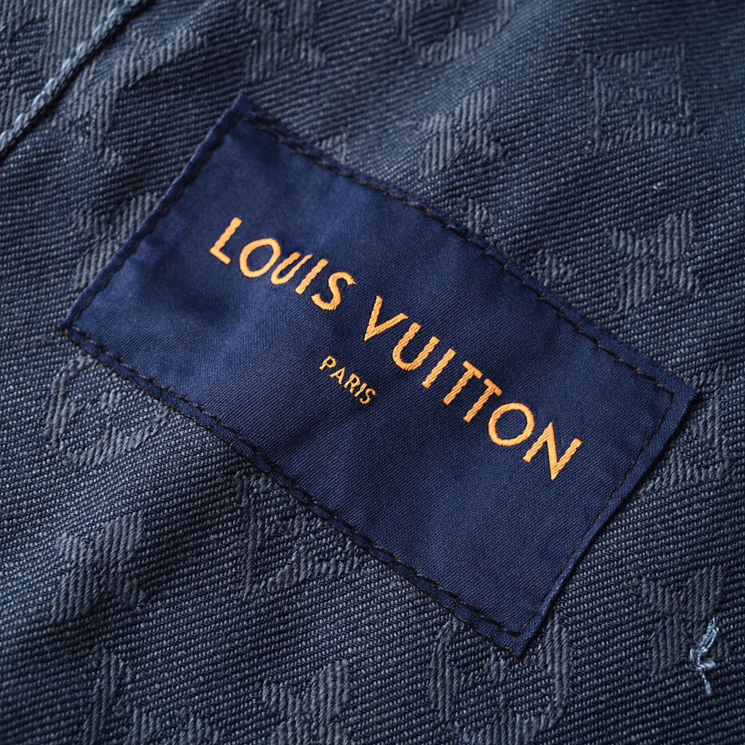 Louis Vuitton LV Monogram Jacquard Denim Trucker Jacket
