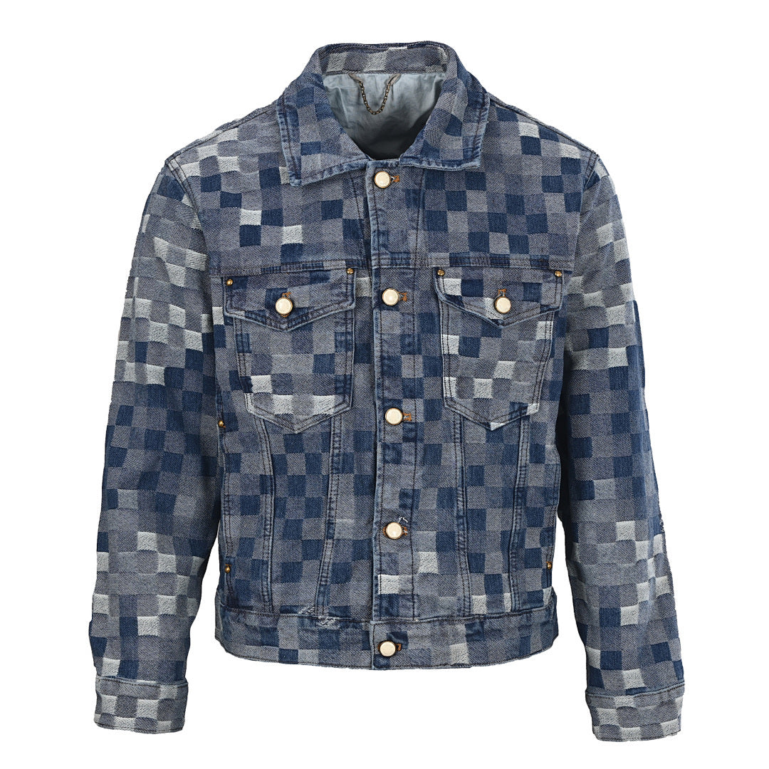 Louis Vuitton LV Damier Jacquard Denim Trucker Jacket