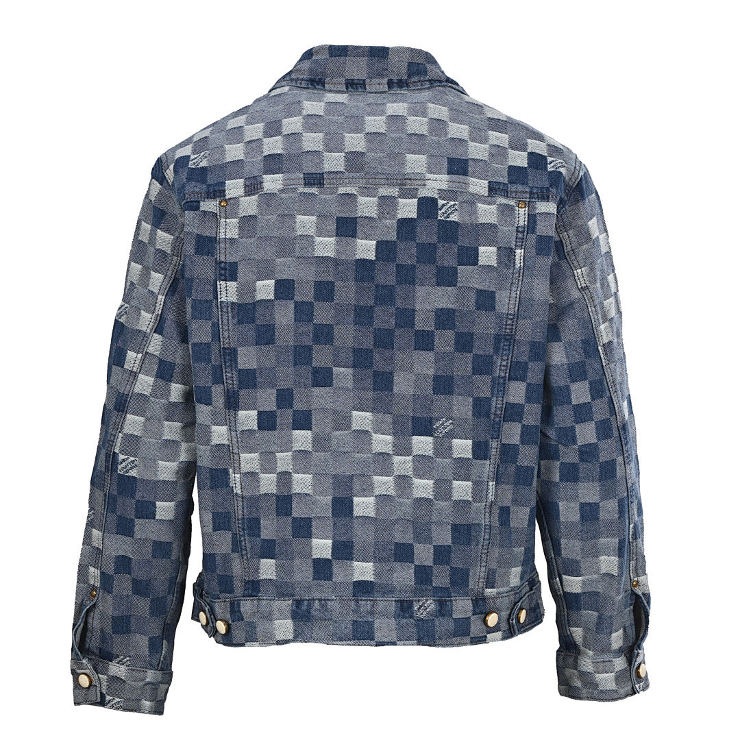 Louis Vuitton LV Damier Jacquard Denim Trucker Jacket