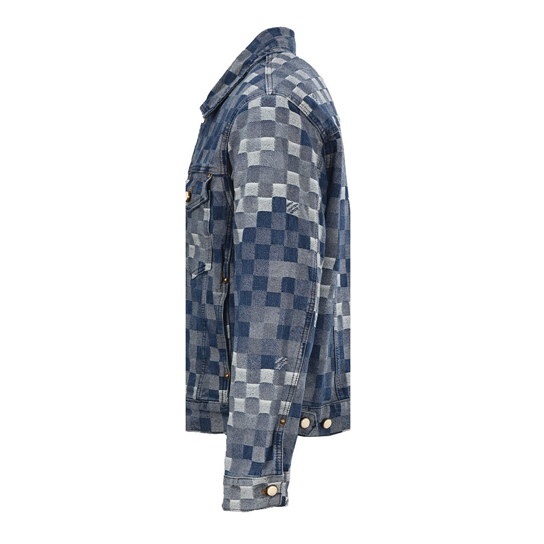 Louis Vuitton LV Damier Jacquard Denim Trucker Jacket