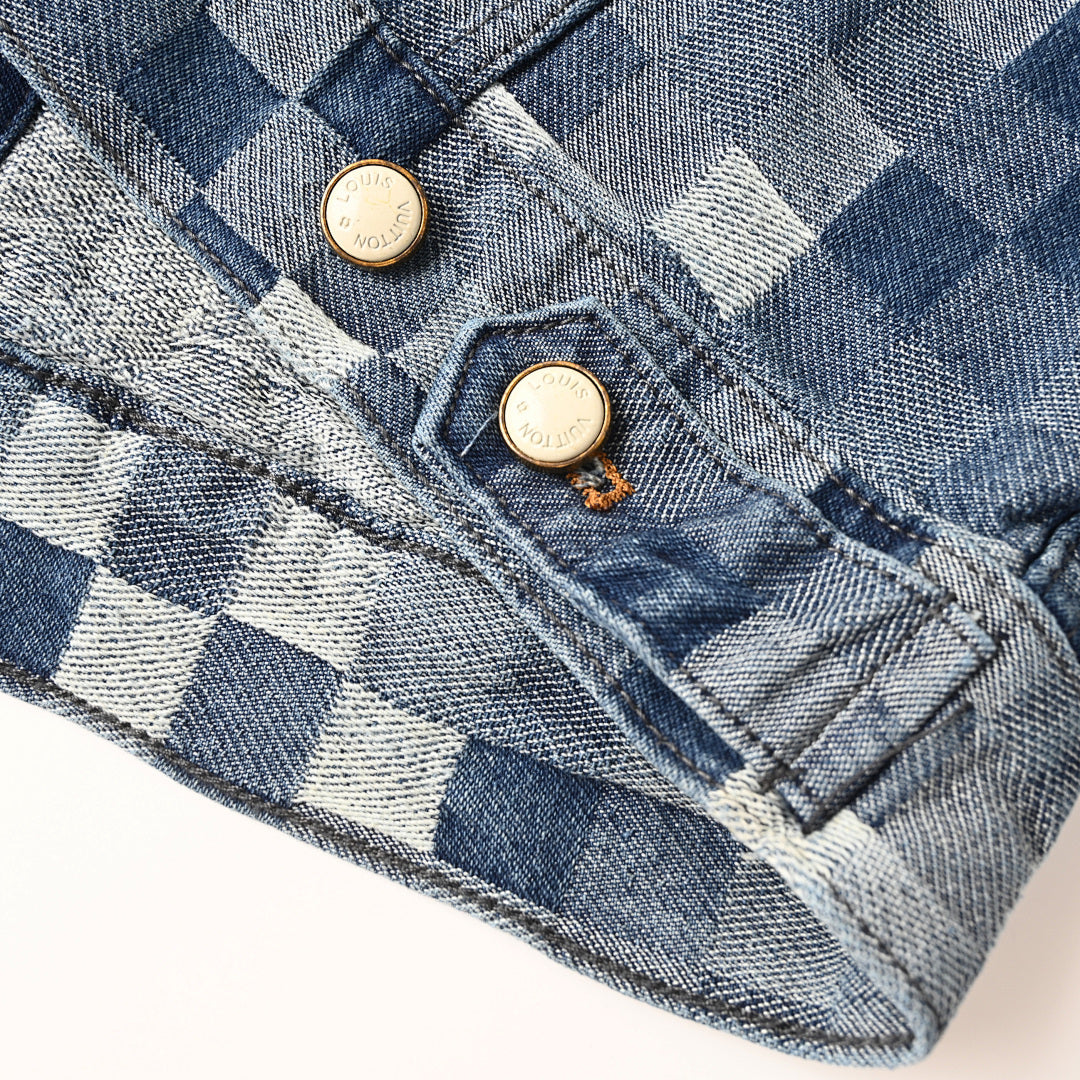 Louis Vuitton LV Damier Jacquard Denim Trucker Jacket