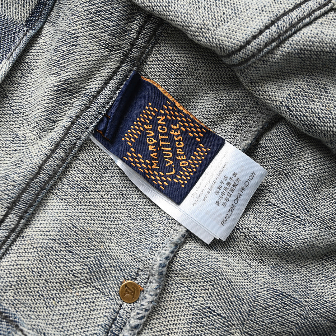 Louis Vuitton LV Damier Jacquard Denim Trucker Jacket