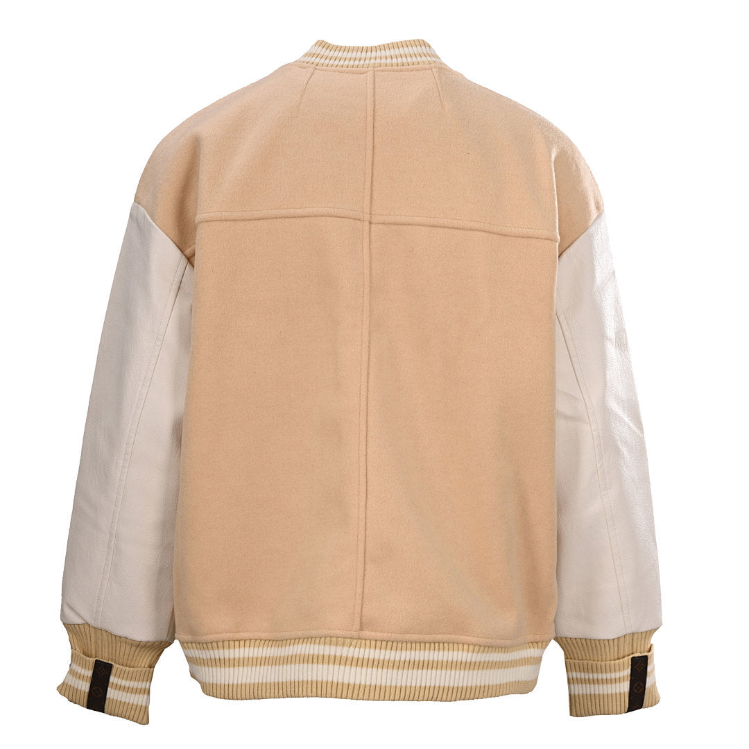 Louis Vuitton LV Since 1854 Pegasus Chenille LV Varsity Jacket — Camel