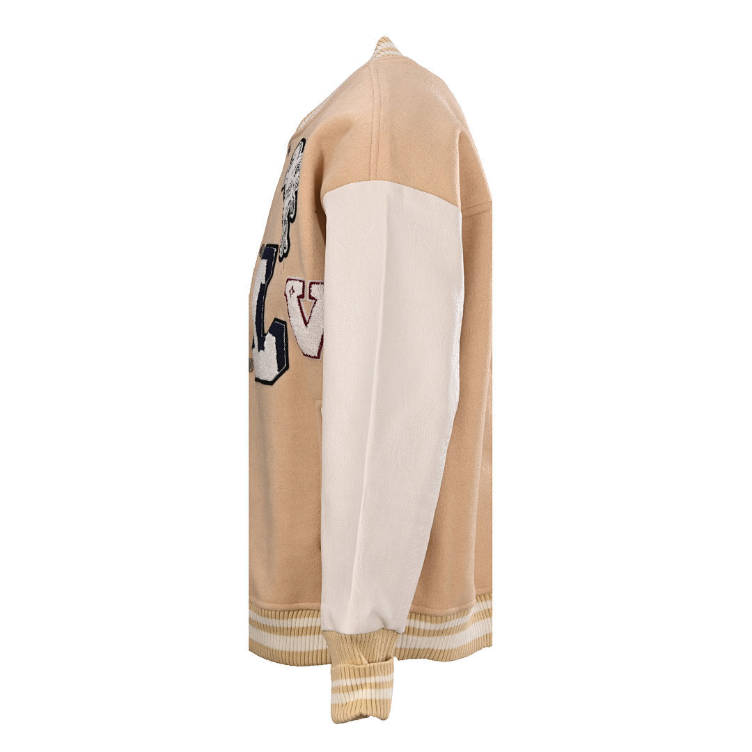 Louis Vuitton LV Since 1854 Pegasus Chenille LV Varsity Jacket — Camel