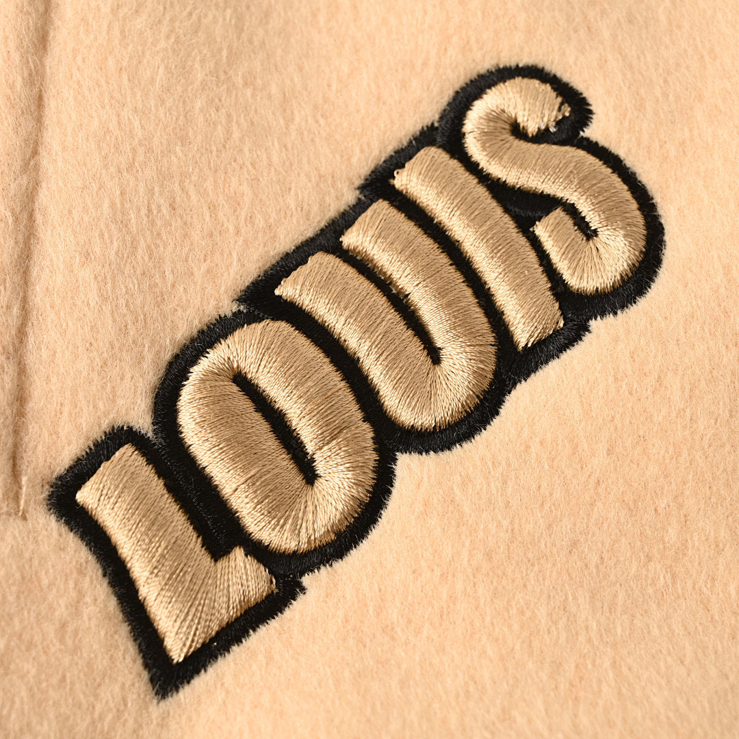 Louis Vuitton LV Since 1854 Pegasus Chenille LV Varsity Jacket — Camel