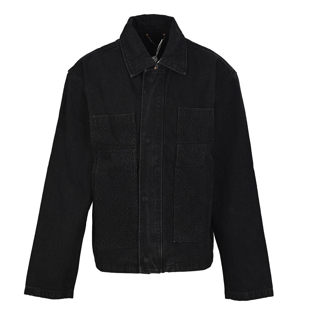 Louis Vuitton LV Monogram Embossed Denim Chore Jacket