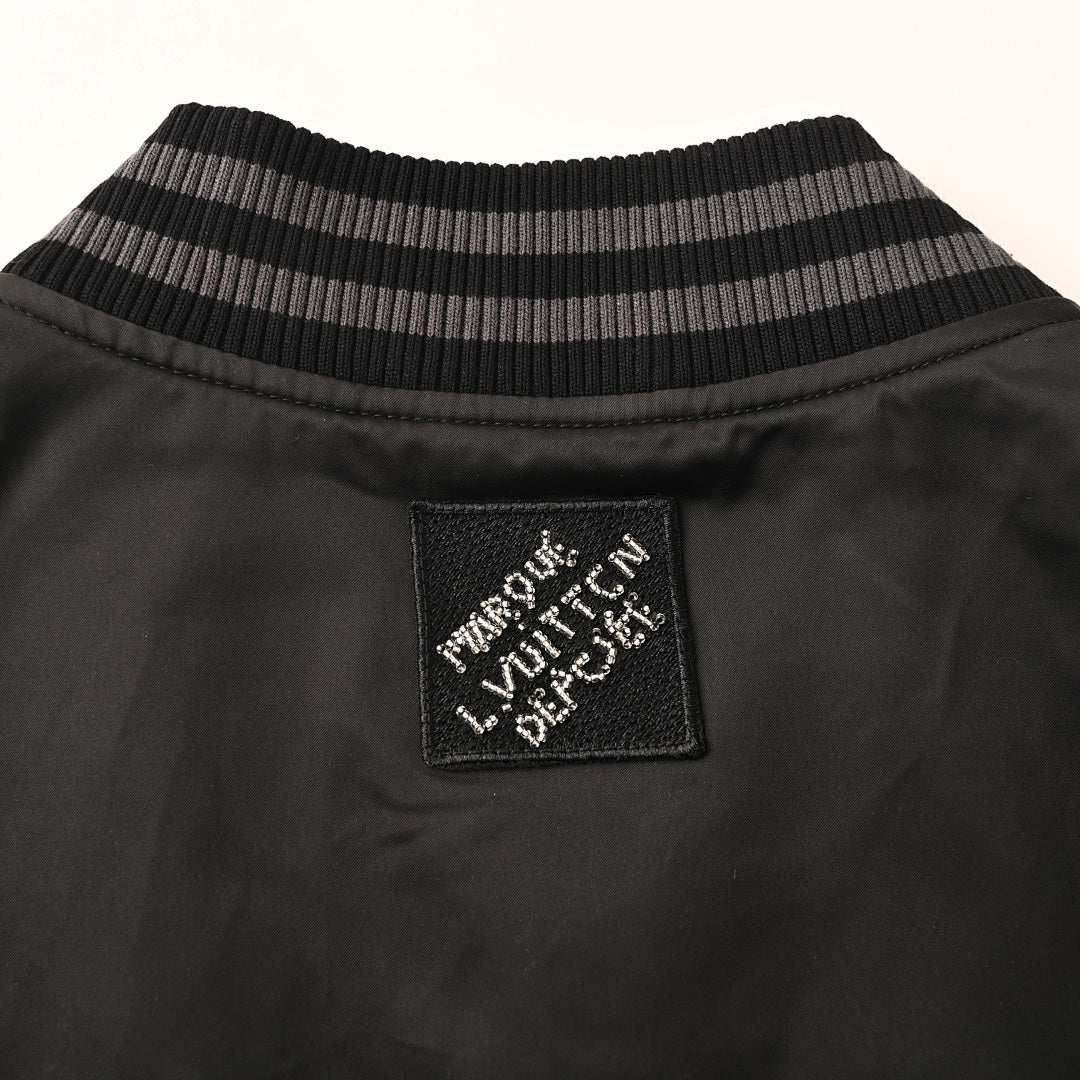 Louis Vuitton LV Vers United Since 1854 Crystal Crown Patch Varsity Jacket
