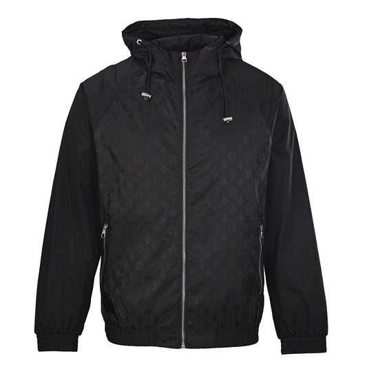 Louis Vuitton LV Tonal Monogram Jacquard Hooded Windbreaker