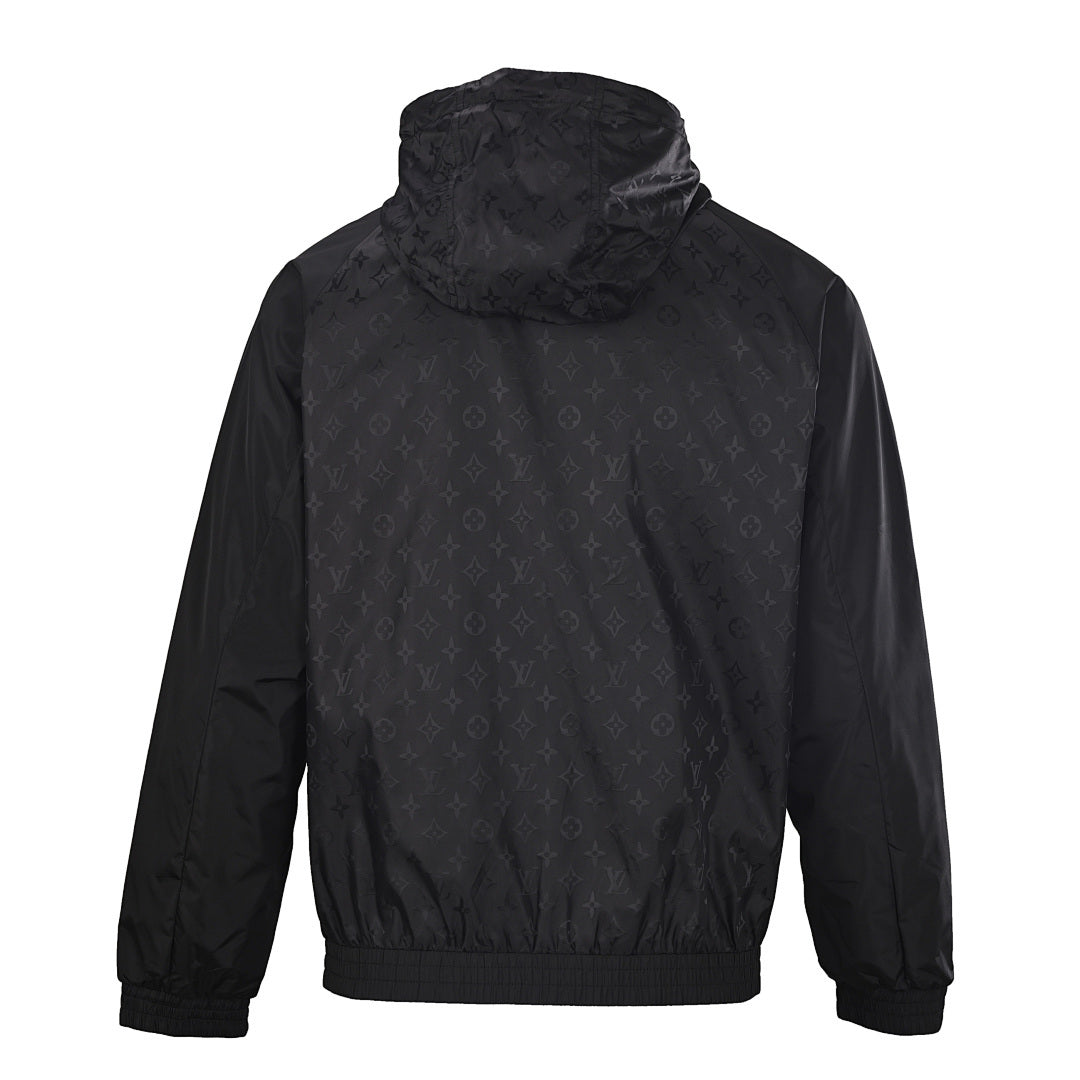 Louis Vuitton LV Tonal Monogram Jacquard Hooded Windbreaker