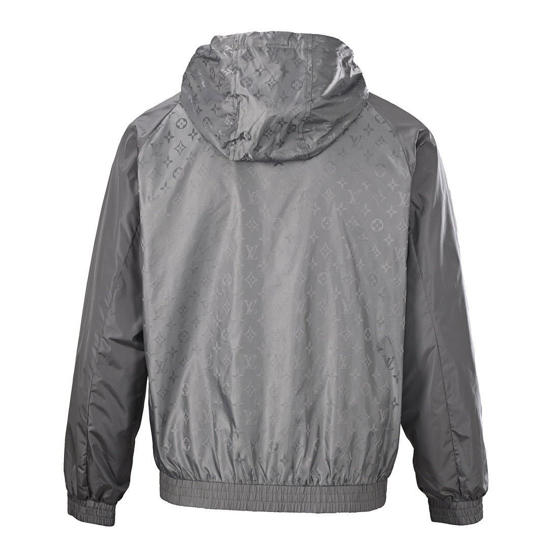 Louis Vuitton LV Tonal Monogram Jacquard Hooded Windbreaker