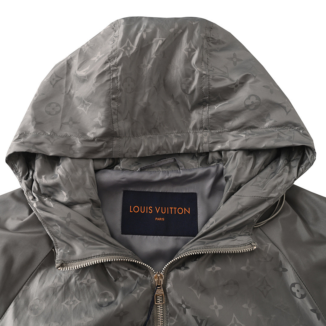 Louis Vuitton LV Tonal Monogram Jacquard Hooded Windbreaker