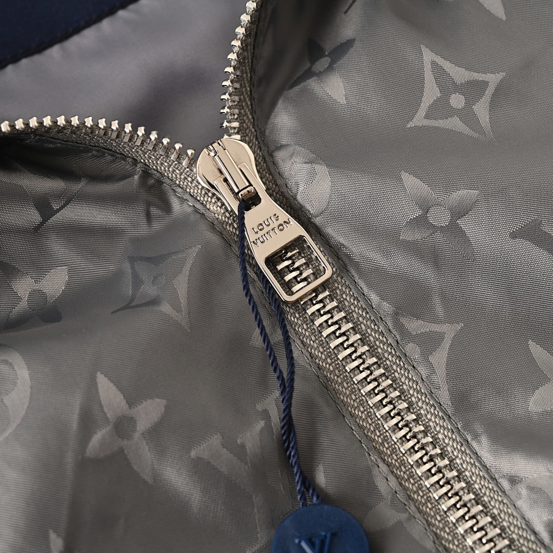 Louis Vuitton LV Tonal Monogram Jacquard Hooded Windbreaker