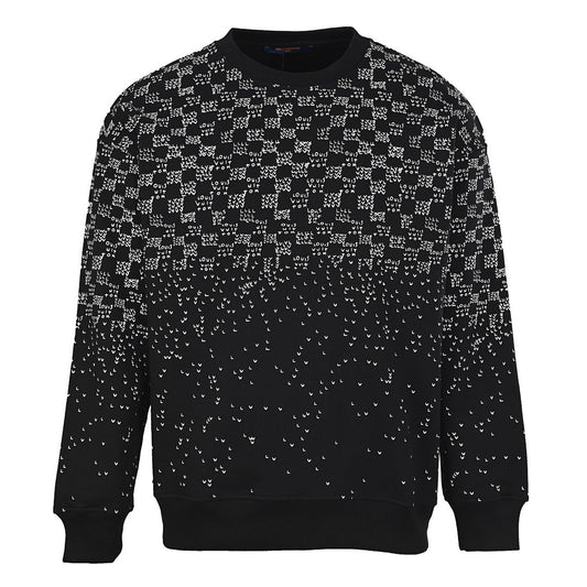 Louis Vuitton Scattered Monogram Letters Gradient Print Sweatshirt