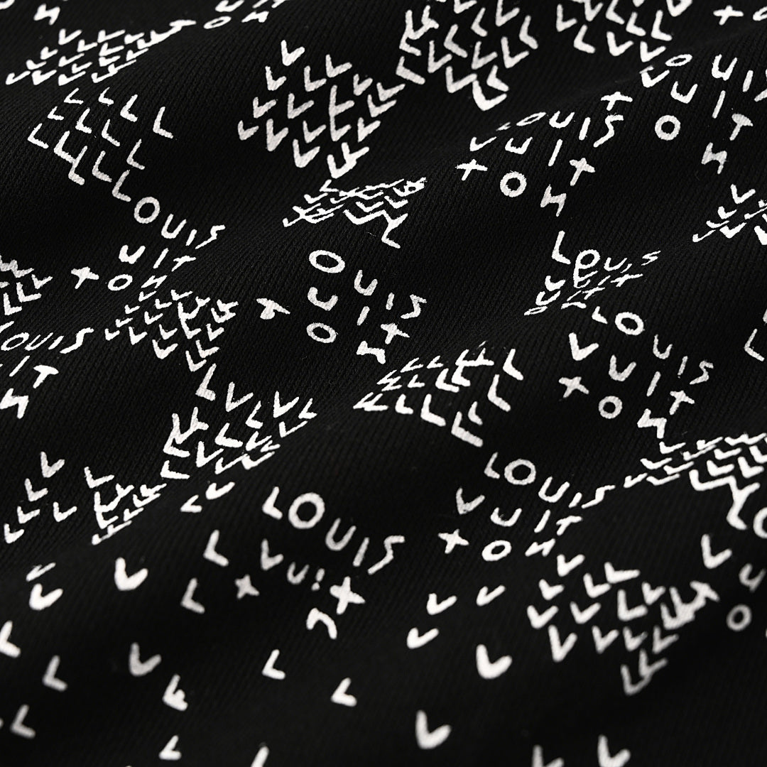 Louis Vuitton Scattered Monogram Letters Gradient Print Sweatshirt