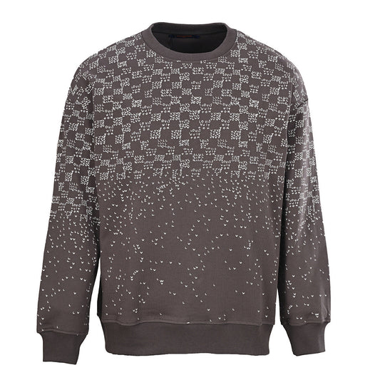 Louis Vuitton Scattered Monogram Letters Gradient Print Sweatshirt