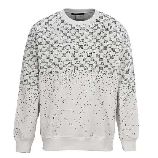 Louis Vuitton Scattered Monogram Letters Gradient Print Sweatshirt