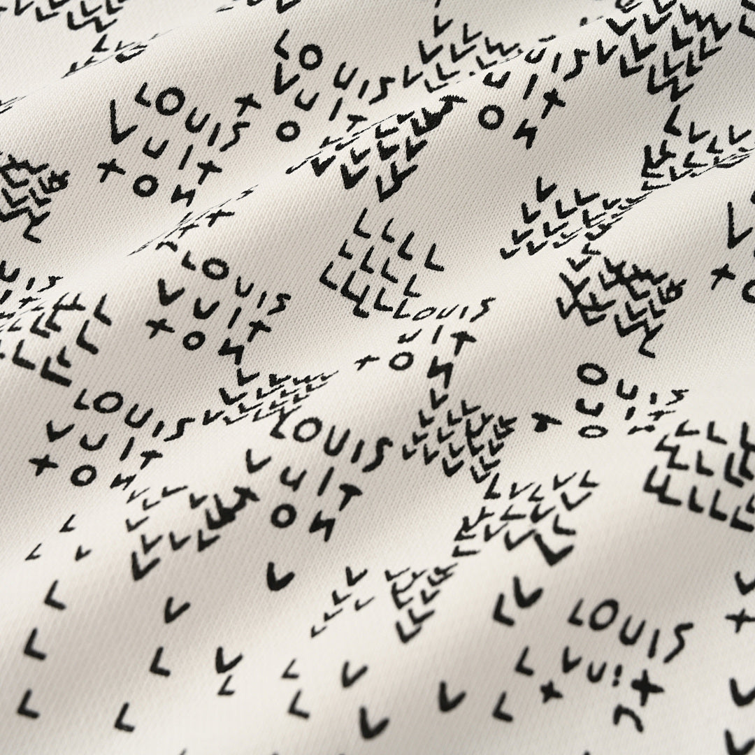 Louis Vuitton Scattered Monogram Letters Gradient Print Sweatshirt
