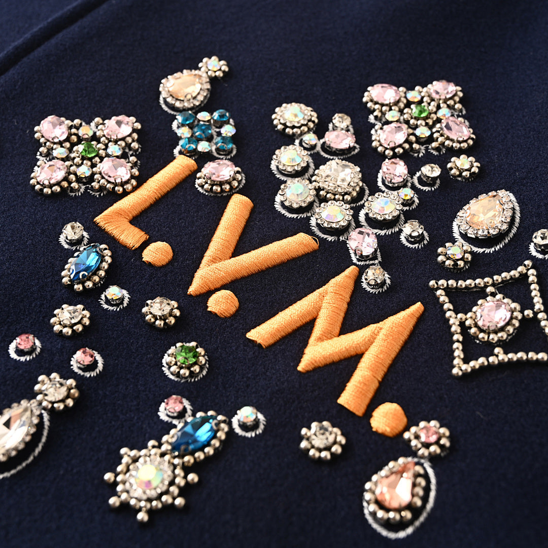 Louis Vuitton LVM Crystal Jewel Varsity Jacket