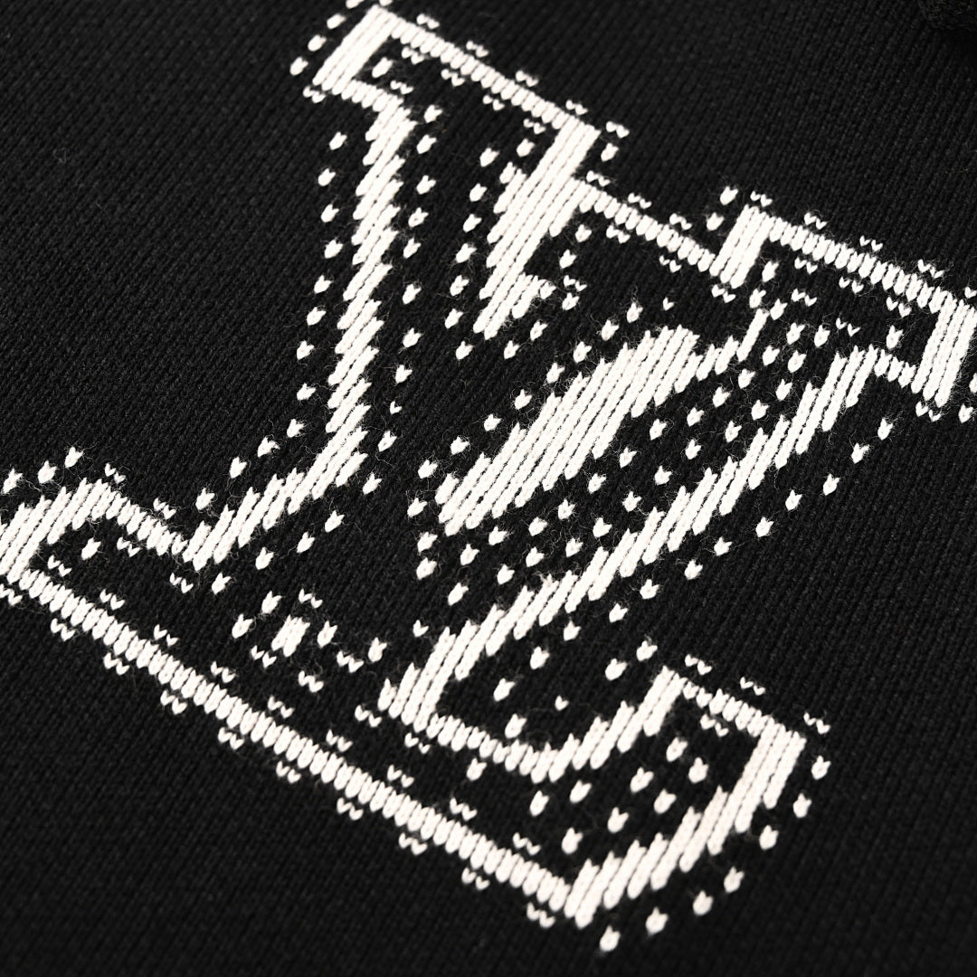 Louis Vuitton LV Initials & Monogram Flower Appliqué Contrast-Stitch Full-Zip Hoodie