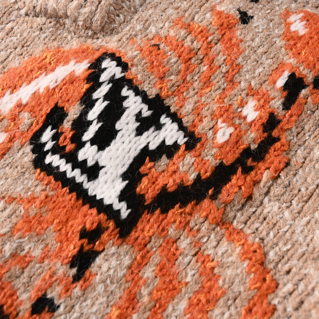 Louis Vuitton LV Tiger Intarsia Knit Zip-Up Cardigan