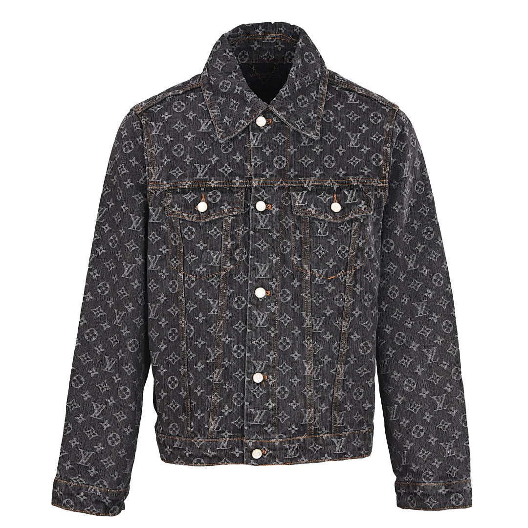 Louis Vuitton LV Monogram Jacquard Denim Trucker Jacket
