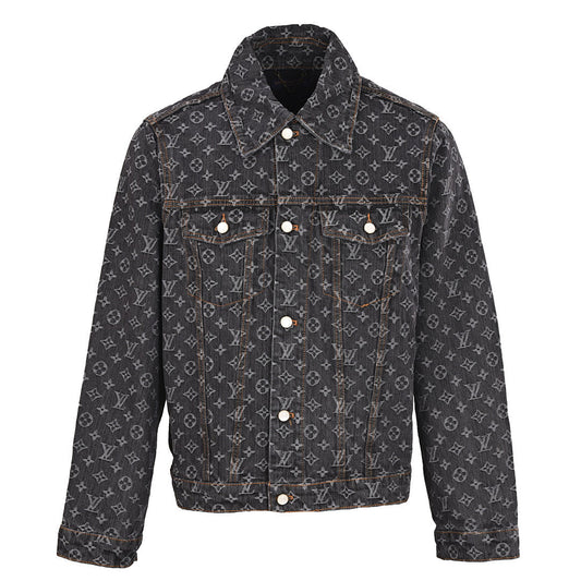 Louis Vuitton LV Monogram Jacquard Denim Trucker Jacket