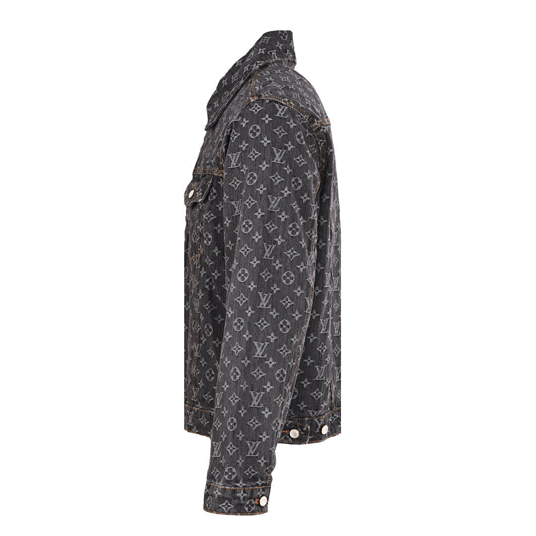 Louis Vuitton LV Monogram Jacquard Denim Trucker Jacket