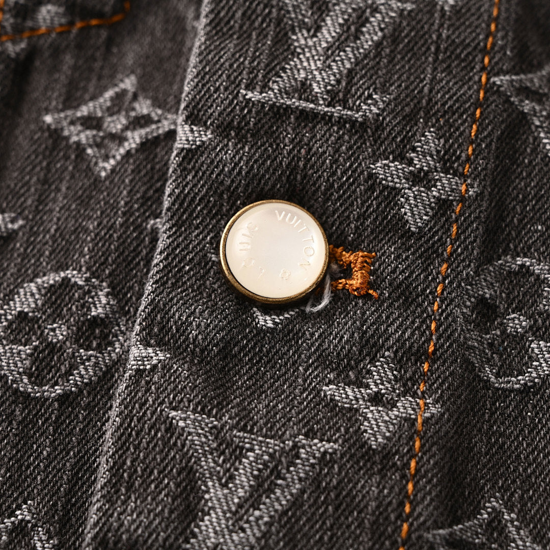 Louis Vuitton LV Monogram Jacquard Denim Trucker Jacket