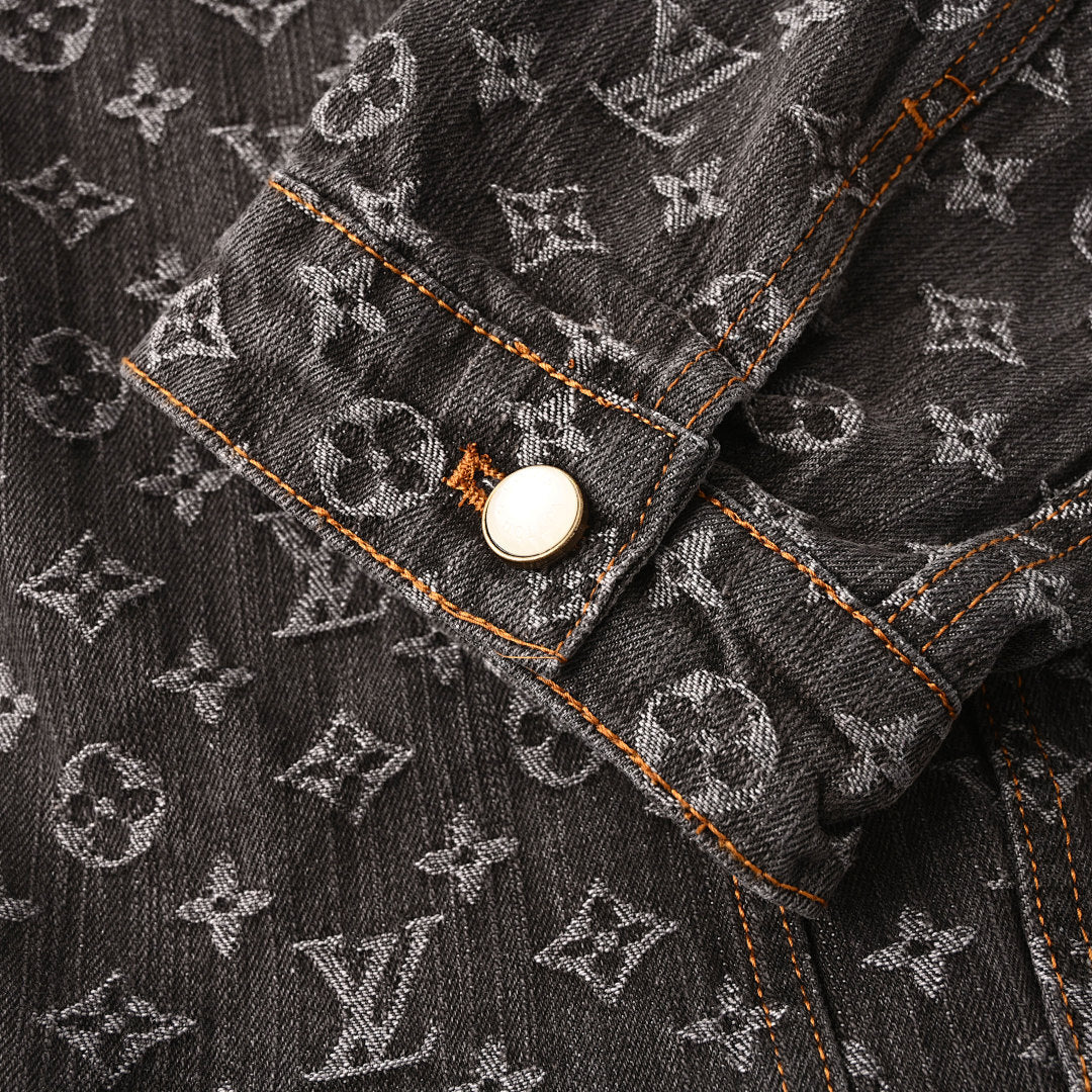 Louis Vuitton LV Monogram Jacquard Denim Trucker Jacket