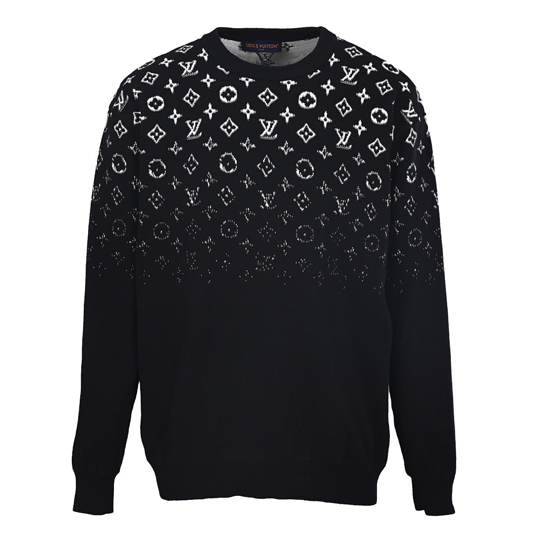 Louis Vuitton LV Monogram Gradient Jacquard Knit Sweater