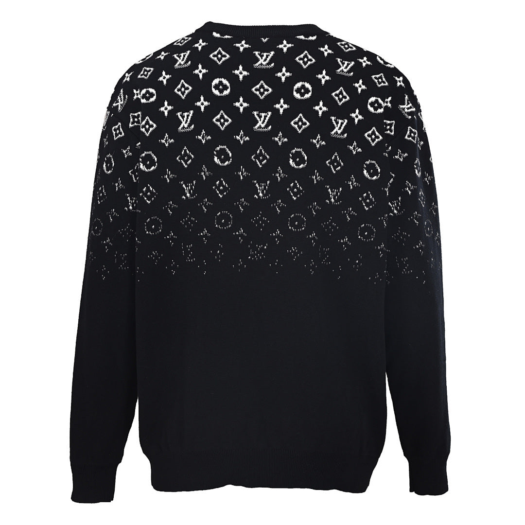 Louis Vuitton LV Monogram Gradient Jacquard Knit Sweater