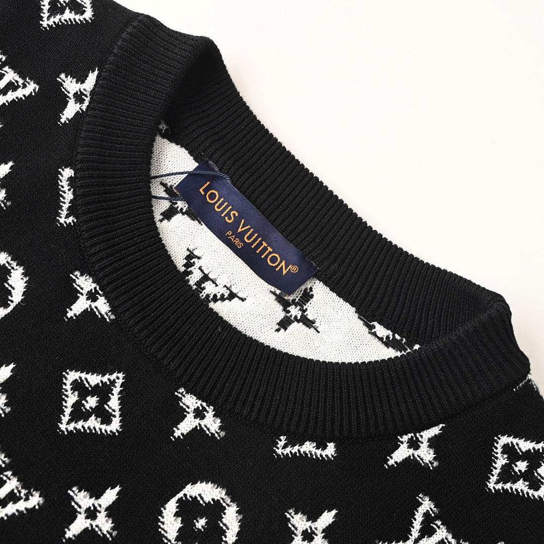 Louis Vuitton LV Monogram Gradient Jacquard Knit Sweater