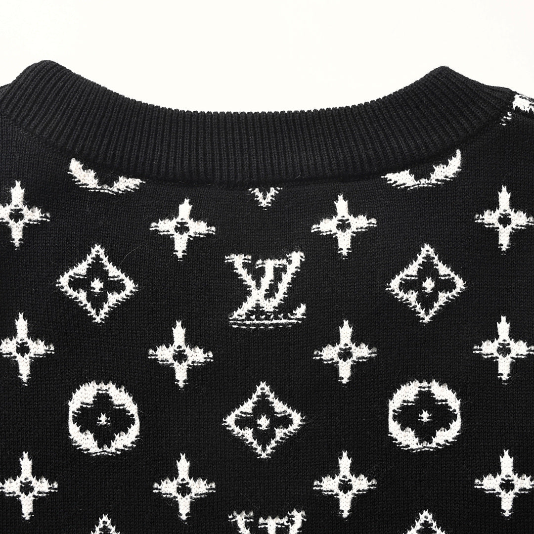 Louis Vuitton LV Monogram Gradient Jacquard Knit Sweater