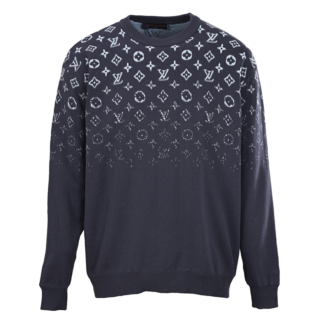 Louis Vuitton LV Monogram Gradient Jacquard Knit Sweater