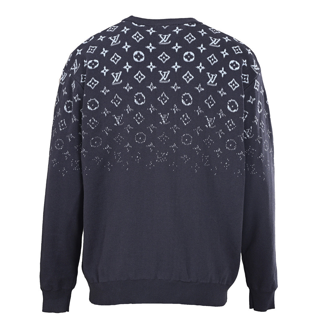 Louis Vuitton LV Monogram Gradient Jacquard Knit Sweater