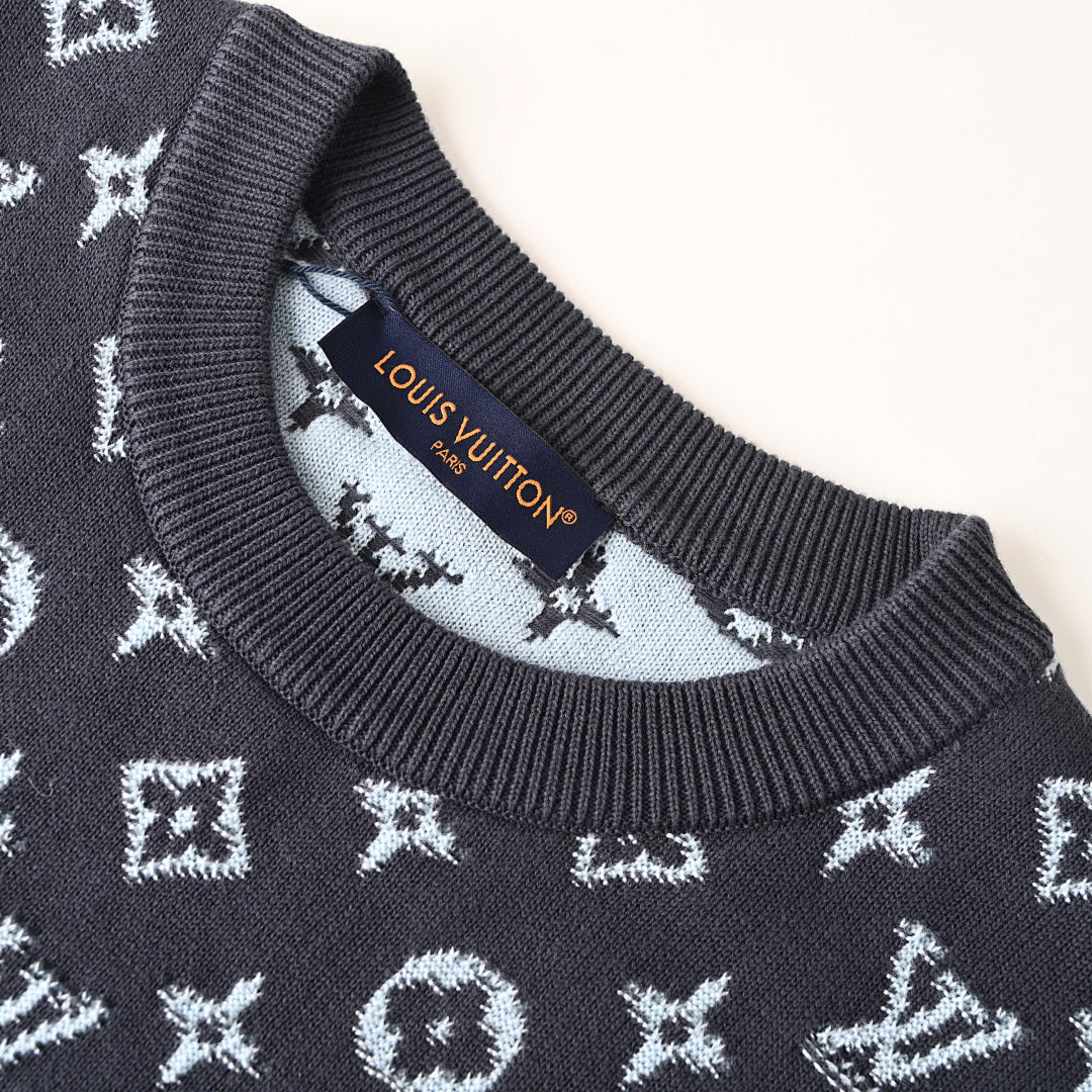 Louis Vuitton LV Monogram Gradient Jacquard Knit Sweater
