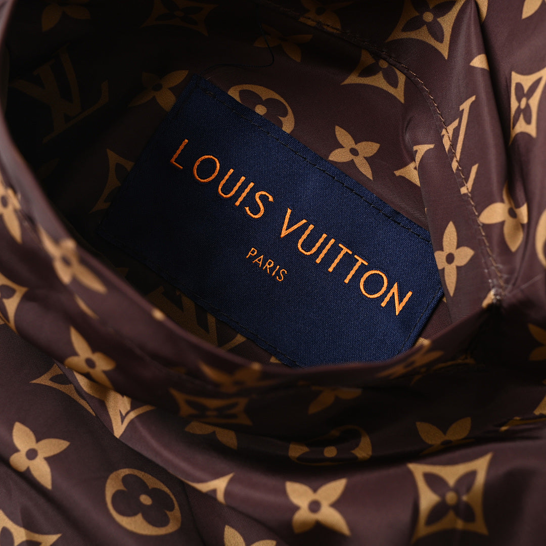 Louis Vuitton LV Monogram Canvas Print Hooded Windbreaker Blouson