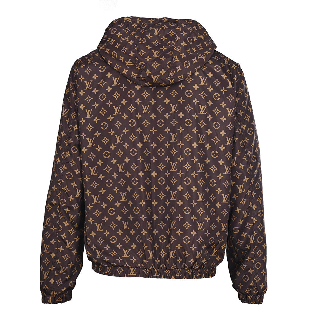 Louis Vuitton LV Monogram Canvas Print Hooded Windbreaker Blouson