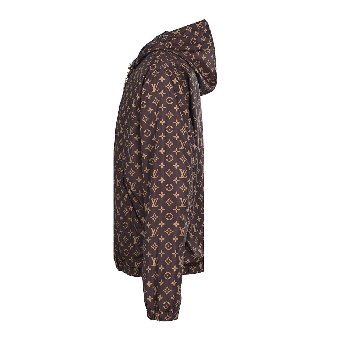 Louis Vuitton LV Monogram Canvas Print Hooded Windbreaker Blouson
