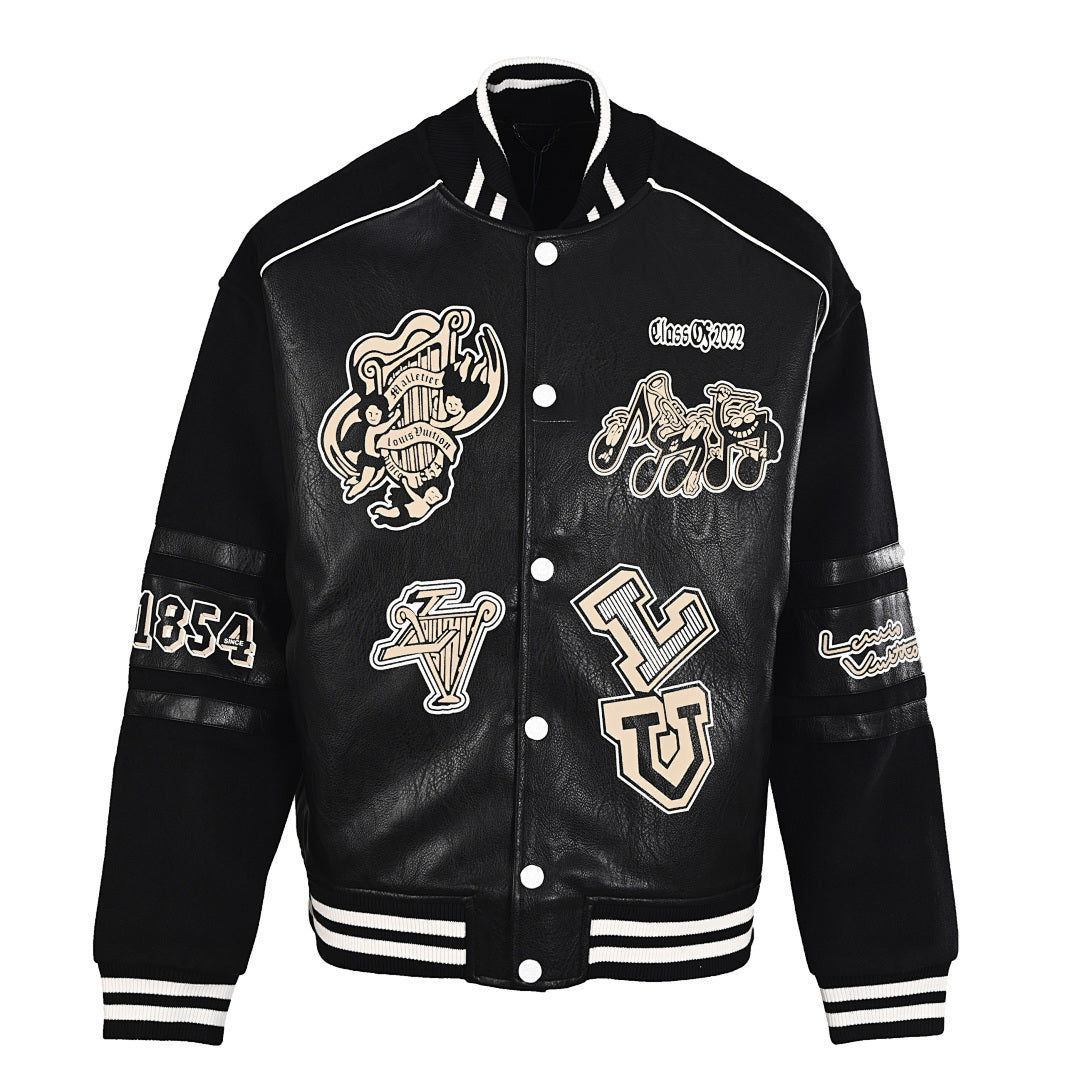 Louis Vuitton LV Class of 2022 Jazz Orchestra Leather Varsity Jacket