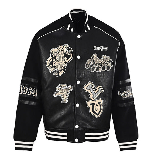 Louis Vuitton LV Class of 2022 Jazz Orchestra Leather Varsity Jacket