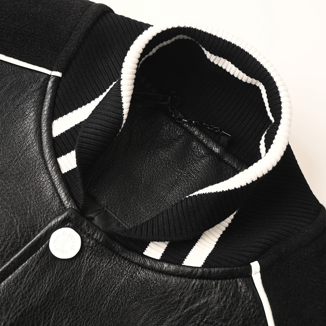 Louis Vuitton LV Class of 2022 Jazz Orchestra Leather Varsity Jacket