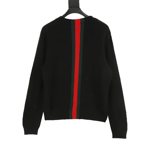 Gucci Web-Stripe Knit Sweater
