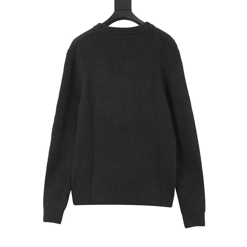 Gucci Logo Wool-Blend Ribbed Crewneck Sweater