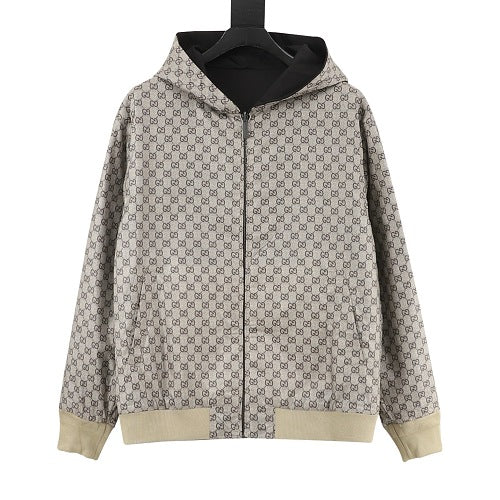 Gucci Reversible GG Monogram Zip Hoodie
