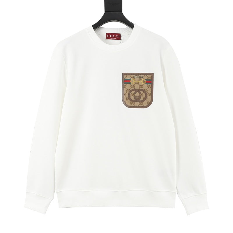 Gucci GG Pocket-Patch Crewneck Sweatshirt