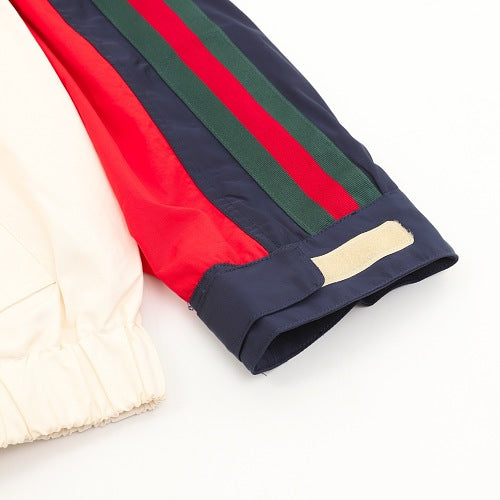 Gucci GG Logo Colorblock Zip-Up Jacket