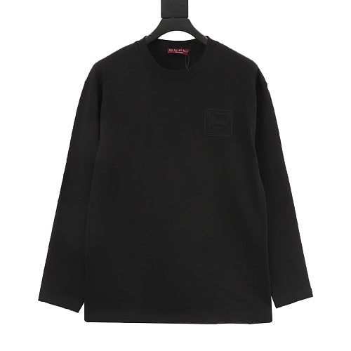 Gucci Black Long-Sleeve Crewneck Shirt