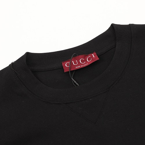 Gucci Black Long-Sleeve Crewneck Shirt